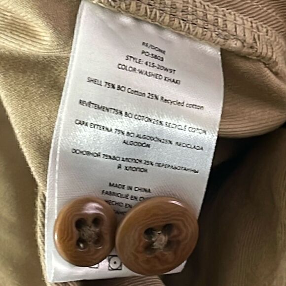 ReDone Pants womens size 31 washed khaki Y2K 90s wide leg cotton High rise New - Picture 10 of 13